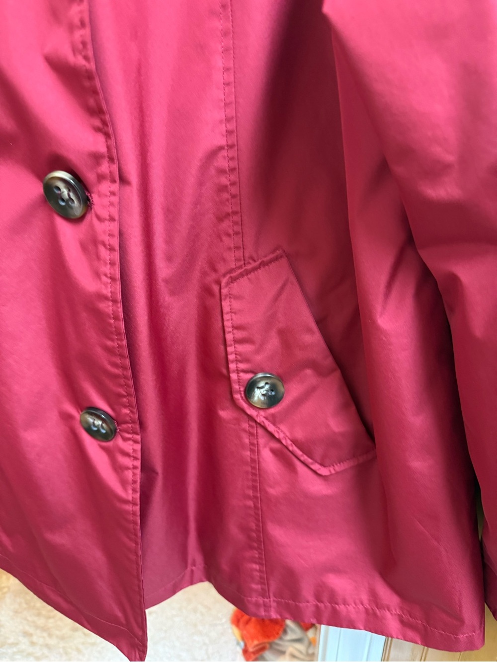 Women’s White Stag red button front raincoat EUC Size XL - Picture 3 of 12